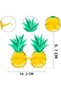 Tropical Hawaiian Pineapple Shaped Party Glasses 9.5 X 14 cm (4887) Mchd-Rsgo34 - 5