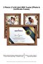 3 قطع إطار 21×30 - إطار MDF - إطار صور - إطار شهادة A4 - شهادة