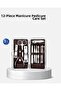 12 Piece Manicure Pedicure Grooming Kit Stainless Steel with Special Leather Case