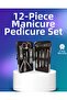 Professional 12 Care Set for Hand and Foot Care