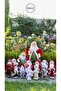 Santa Claus in Red Sequin Jacket with Lantern 30 cm - 8
