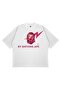Unisex Oversize Bathing Pink Lightning Printed Boxy Fit Thick Fabric (240Gsm) T-Shirt