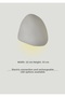 Concrete Look E14 Lamp Holder Bohemian Style Wall Sconce Color/Light Beige - 2