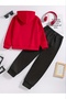 Biyikli Cat Printed Bottom Cotton Thick Fabric Tracksuit Set Code:2001 - 2