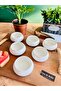 Bone Porcelain 6-Piece Serving Bowl Breakfast Sugar Bowl Jam Bowl Sauce Bowl Snack Bowl 8.6 cm - 3