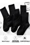 6 Pack Unisex Super Economical Plain Black Tennis Socks Crpbkl 1235719363