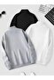 New Seasonal Winter Half-Zipper 3-Piece Sweatshirt Set - 2