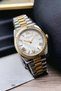 Original Mother of Pearl Dial Silver Gold Women's Wristwatch - 3