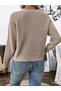 V-Neck Buttoned Long Sleeve Women's Knitwear Cardigan - 3