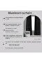 Anthracite Gray Blackout Curtain, Blackout Lightproof Curtain, No Pleat Sewing (Single Wing Background Curtain) - 3