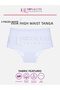 Women's High Waist White Cotton Soft Fabric 5 Pack Panties - 2