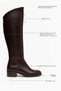 Ruby Brown Genuine Leather Round Toe Women's Heeled Boots - 4