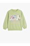 Sweatshirt Anime Printed Long Sleeve Crew Neck Cotton Ribbed