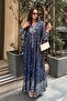 100% Viscose Bohemian Alaçatı Dress V-Neck Ethnic Patterned Viscose Dress Suitable for Modest Wear - 5