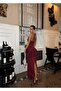Premium Design Tulle Ruffle Detailed Long Dress - 5