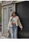Soft Textured Lined Filled Fur Look Coat - 2