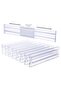 8 Pieces Acrylic Transparent Telescopic Adjustable Drawer Divider Organizer Y3338