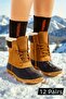 12 Pairs of Black Men's Thermal Socks - Warm, Comfortable, and Durable Winter Socks - 2