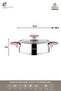 Enio 8 Piece Stainless Steel Cookware Set Rose Gold Eni-8620 - 6