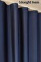 Blackout Curtain 100% Luxury Blackout Dark Navy Double Sided - 2
