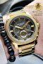 Original Bracelet Gift Grey Dial Gold Gold Steel Cord Functional Calendar Men's Wristwatch