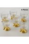 Set of 6 Footed Elysia Glass Magnolia Bowls, Lidless Ice Cream Bowl, Sugar Bowl, Snack Bowl, Jam Bowl - 5
