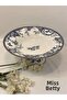 Blue Life Enameled Standing Fruit Bowl 30 cm - 3