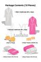 Embroidered Pompom 10-Piece Family Set Women's & Men's Bathrobe Set - 3