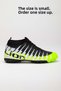 Unisex Astroturf Football Shoes with Socks Yellow Black