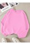 Duz Pink Crew Neck Unisex Sweatshirt
