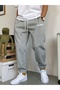 Balance Printed Sweatpants Jogger - Gray Printed High Waist Elastic Leg - 4
