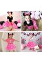 Pink bow minnie mouse crown mini ears - 4