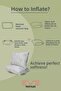 4 Pieces Bamboo Gray Series Zippered Washable Antiallergic Silicone Fiber Pillow 50X70Cm 800 - 5