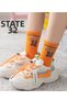 5 Pairs of College Baby Socks and Children's Socks for School & Daily Use - 6