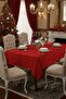 Striped 12-seater 26-piece tablecloth set, red christmas tablecloth, christmas tablecloth - 2