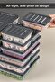 24 Piece Storage Container, Microwave Compatible Storage Container 2X2400Ml 4X1200Ml 6X1170Ml 12X600Ml Anthracite - 4