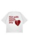Unisex Oversize Flirt Dont Love Any Printed Boxy Fit Thick Fabric (240Gsm) T-Shirt - 2