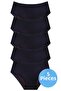 Women's High-Waisted 100% Cotton 5-Pack Corded Fabric Bato Briefs Women's 5-Pack Briefs - 8