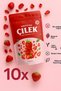 Natural Dried Strawberry Slices 10X25Gr - No Additives, No Sugar, 100% Fruit, Vegan 10 Pieces