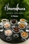 6-Piece Glass Footed Magnolia Daisy Coffee Side Dish Bowl Turkish Delight Bowl Breakfast Serving Bowl Jam Bowl 50ml Homeaura - 3