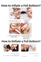 Cream Color 8 Number Giant Foil Balloon 76 cm Birthday Party Decoration - 4