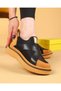 Nesica Black and Tan Colored Elastic Parachute Fabric Hiking Shoes - 2
