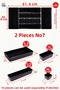Black Color (Piano Black) Set of 10 Drawer Organizers Modular Makeup and Jewelry Organizer (Hard Plastic) - 4