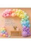 Macaron Balloon Set 120 Pieces (Pink-Yellow-Green-Salmon-Blue-Lilac)