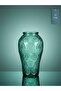 Luxury |   Petal |   Imported Decorative Glass Vase with Embossed Pattern |   15X15X25 cm - 2