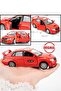 Far East Series Subaru Wrx Sti Red Opening Doors Diecast Pull Drop Metal Model Car 11cm 1:32 - 2