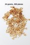 Oya Evening Dress Bracelet Necklace Plexi Metallic Plastic Sequins Gold Color 24 Gram 300 Pieces - Bnc548