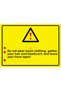 Wear Loose Clothes Collect Hair and Headscarf Apron Open Isg Warning Sign Pvc A5 15X21 cm