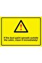 Immediately Clean up if Paint Is Spilled Outside the Booth Isg Warning Sign Pvc A3 30X42 cm