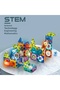 Original Magnetic Tiles Light Version 75 Pieces Illuminated Magnetic Lego - Magnetic Magical Illuminated Magnet - 8
